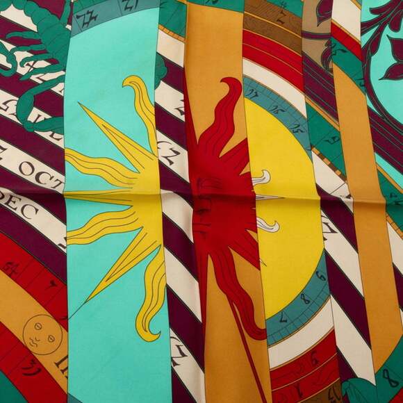 HERMES Black Silk Scarf - Picture 3 of 9